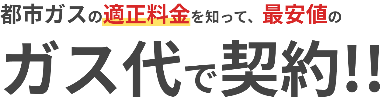 都市ガスと電気料金比較